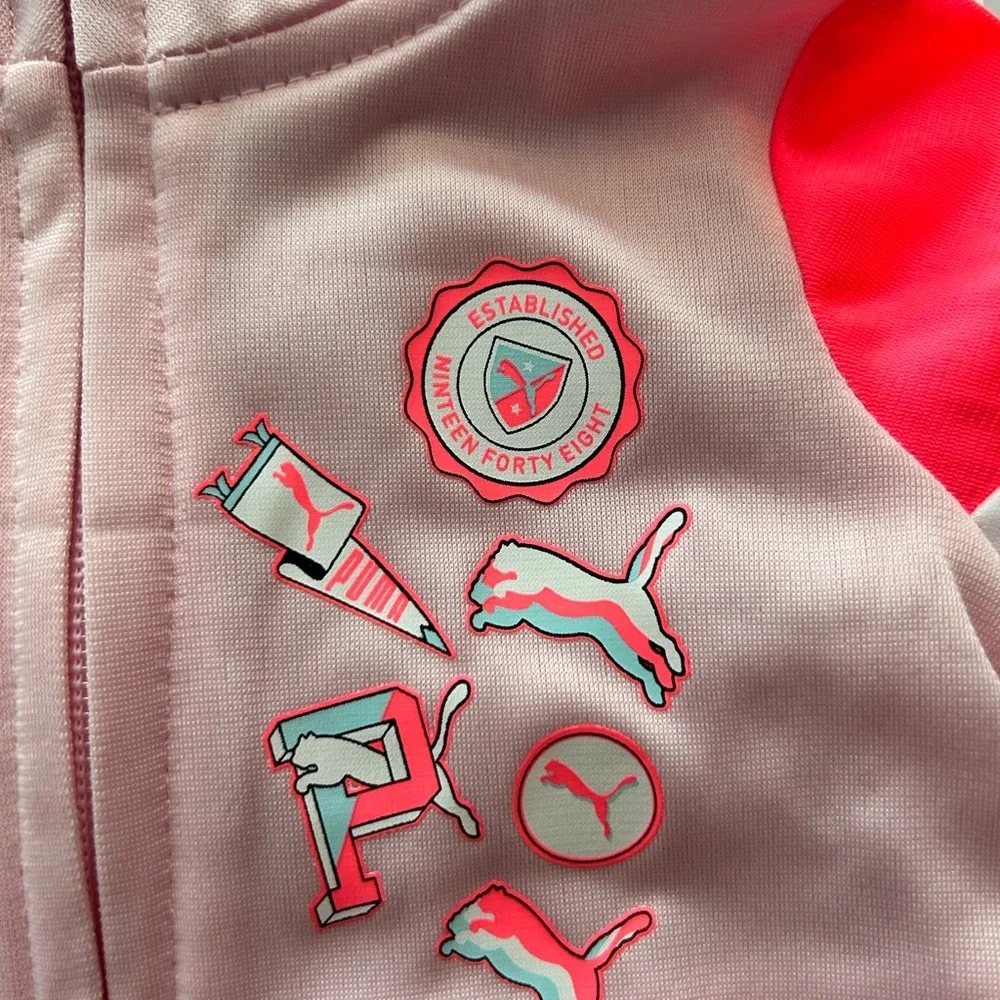 NWT Puma Pink and Neon Pink 2-Piece Set Neon Pink Size 0-3M - Picture 3 of 9